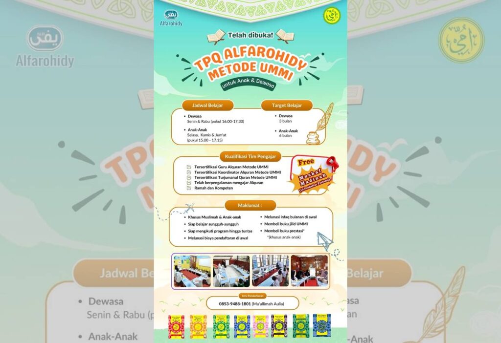 Presentation121-1024x702 Belajar Al-Qur’an Metode Ummi, TPQ Alfarohidy Kendari Buka Pendaftaran Anak dan Dewasa